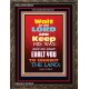 WAIT ON THE LORD   Bible Verses Wall Art Acrylic Glass Frame   (GWGLORIOUS6535)   