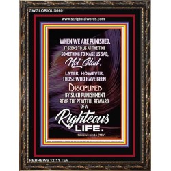 A RIGHTEOUS LIFE   Framed Hallway Wall Decoration   (GWGLORIOUS6601)   