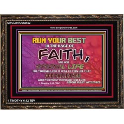 WIN ETERNAL LIFE   Inspiration office art and wall dcor   (GWGLORIOUS6602)   