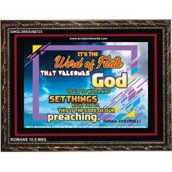 WORD OF FAITH   Bible Verse Picture Frame Gift   (GWGLORIOUS6723)   