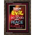 TURN FROM EVIL   Scripture Art   (GWGLORIOUS6785)   "33x45"