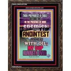 ANOINT MY HEAD WITH OIL   Framed Scripture Dcor   (GWGLORIOUS7269)   