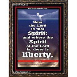 THE SPIRIT OF THE LORD GIVES LIBERTY   Scripture Wall Art   (GWGLORIOUS732)   