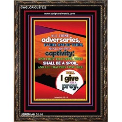 ALL THINE ADVERSARIES   Bible Verses to Encourage  frame   (GWGLORIOUS7325)   