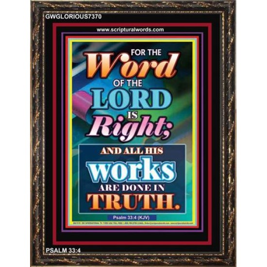 WORD OF THE LORD   Contemporary Christian poster   (GWGLORIOUS7370)   