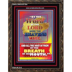 WORD OF THE LORD   Framed Hallway Wall Decoration   (GWGLORIOUS7384)   