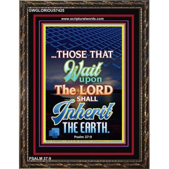 WAIT UPON THE LORD   Bible Verses Frame for Home   (GWGLORIOUS7425)   