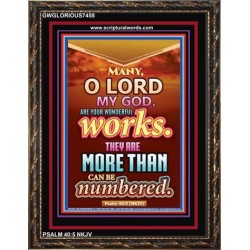 YOUR WONDERFUL WORKS   Scriptural Wall Art   (GWGLORIOUS7458)   