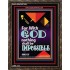 WITH GOD NOTHING SHALL BE IMPOSSIBLE   Frame Bible Verse   (GWGLORIOUS7564)   "33x45"