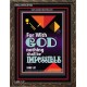 WITH GOD NOTHING SHALL BE IMPOSSIBLE   Frame Bible Verse   (GWGLORIOUS7564)   