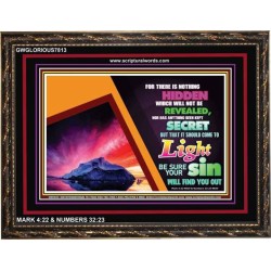 ALL SHALL BE REVEALED   Frame Scripture    (GWGLORIOUS7813)   