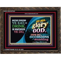 ALL THE GLORY OF GOD   Framed Scripture Art   (GWGLORIOUS7842)   