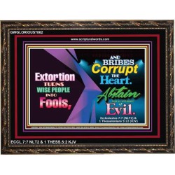 ABSTAIN FROM ALL APPEARANCE OF EVIL Bible Verses to Encourage  frame   (GWGLORIOUS7862)   "45x33"