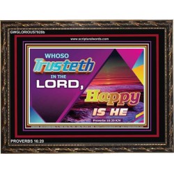 TRUST IN THE LORD   Framed Children Room Wall Decoration   (GWGLORIOUS7920b)   "45x33"