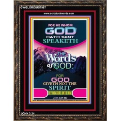 THE WORDS OF GOD   Framed Interior Wall Decoration   (GWGLORIOUS7987)   