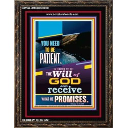 THE WILL OF GOD   Inspirational Wall Art Wooden Frame   (GWGLORIOUS8000)   