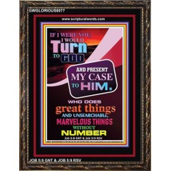 TURN TO GOD   Scripture Wooden Frame   (GWGLORIOUS8077)   "33x45"