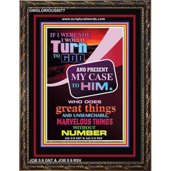 TURN TO GOD   Scripture Wooden Frame   (GWGLORIOUS8077)   