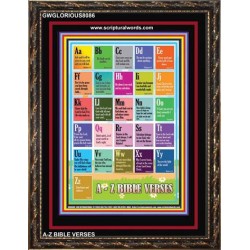 A-Z BIBLE VERSES   Christian Quotes Framed   (GWGLORIOUS8086)   