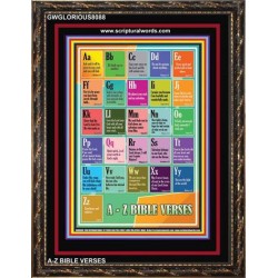 A-Z BIBLE VERSES   Christian Quote Framed   (GWGLORIOUS8088)   