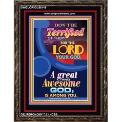A GREAT AND AWSOME GOD   Framed Religious Wall Art    (GWGLORIOUS8149)   "33x45"
