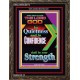 YOUR STRENGTH   Contemporary Christian Wall Art Acrylic Glass frame   (GWGLORIOUS8174)   
