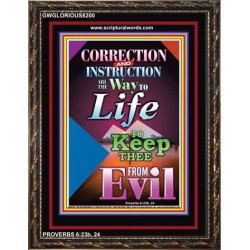 THE WAY TO LIFE   Scripture Art Acrylic Glass Frame   (GWGLORIOUS8200)   