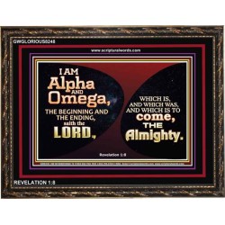 ALPHA AND OMEGA   Scripture Art   (GWGLORIOUS8248)   