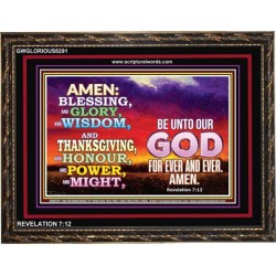 WORSHIP   Bible Verse Picture Frame Gift   (GWGLORIOUS8291)   