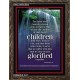 WE ARE THE CHILDREN OF GOD   Scriptural Portrait Acrylic Glass Frame   (GWGLORIOUS830)   