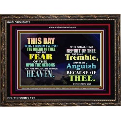 YOUR ENIMIES SHALL TREMBLE   Framed Christian Wall Art   (GWGLORIOUS8372)   "45x33"