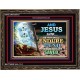YE SHALL BE SAVED   Unique Bible Verse Framed   (GWGLORIOUS8421)   