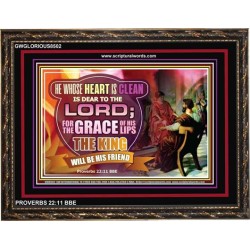 A CLEAN HEART   Bible Verses Frame Art Prints   (GWGLORIOUS8502)   "45x33"