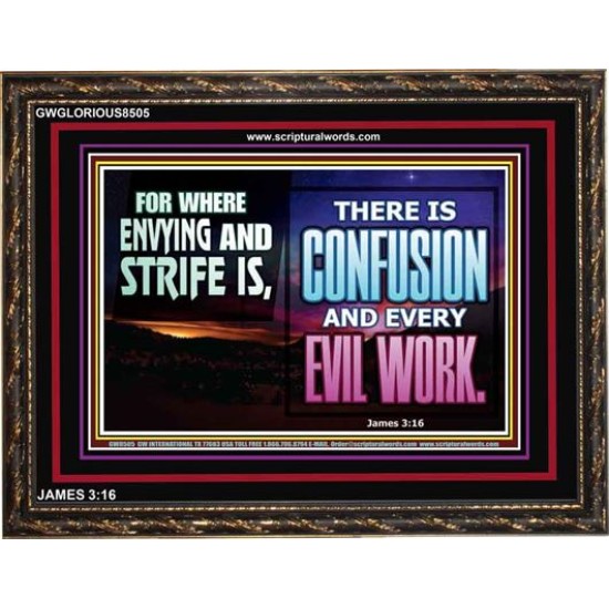 ABSTAIN FROM ENVY AND STRIFE   Scriptural Wall Art   (GWGLORIOUS8505)   