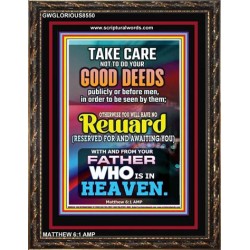 YOUR FATHER WHO IS IN HEAVEN    Scripture Wooden Frame   (GWGLORIOUS8550)   