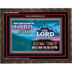 ADONAI TZVA'OT - LORD OF HOSTS   Christian Quotes Frame   (GWGLORIOUS8650L)   "45x33"