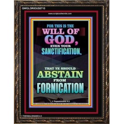 ABSTAIN FROM FORNICATION   Scripture Wall Art   (GWGLORIOUS8715)   