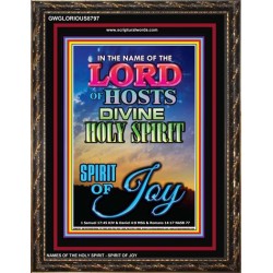 THE SPIRIT OF JOY   Bible Verse Acrylic Glass Frame   (GWGLORIOUS8797)   