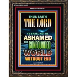 YE SHALL NOT BE ASHAMED   Framed Guest Room Wall Decoration   (GWGLORIOUS8826)   
