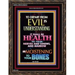 WISDOM IS HEALTH   Inspirational Wall Art Frame   (GWGLORIOUS8833)   "33x45"