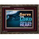 WITH ALL YOUR HEART   Framed Religious Wall Art    (GWGLORIOUS8846L)   