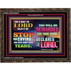 WIPE AWAY YOUR TEARS   Framed Sitting Room Wall Decoration   (GWGLORIOUS8918)   