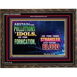 ABSTAIN FORNICATION   Inspirational Wall Art Poster   (GWGLORIOUS8929)   