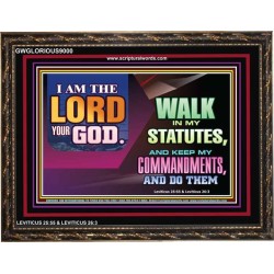 WALK IN MY STATUTES   Framed Sitting Room Wall Decoration   (GWGLORIOUS9000)   