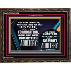 ADULTERY   Frame Scriptural Wall Art   (GWGLORIOUS9054)   