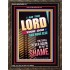 YOU SHALL NOT BE PUT TO SHAME   Bible Verse Frame for Home   (GWGLORIOUS9113)   "33x45"