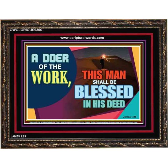 BE A DOER OF THE WORD OF GOD   Frame Scriptures Dcor   (GWGLORIOUS9306)   