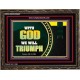 WITH GOD WE WILL TRIUMPH   Large Frame Scriptural Wall Art   (GWGLORIOUS9382)   