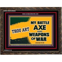 WEAPONS OF WAR   Christian Quotes Framed   (GWGLORIOUS9434)   