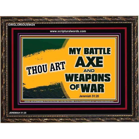 WEAPONS OF WAR   Christian Quotes Framed   (GWGLORIOUS9434)   